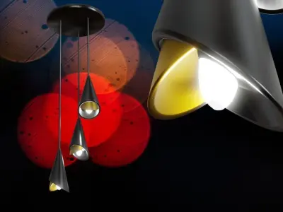 Modern Chandelier Low-poly 3D model purchase