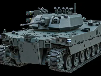  Otokar ALPAR UGV - Robotic And Unmanned Ground Vehicle PBR 