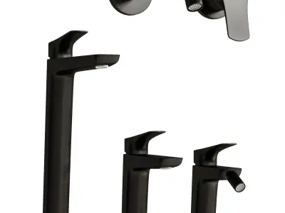Bathroom Faucet Set 3D model
