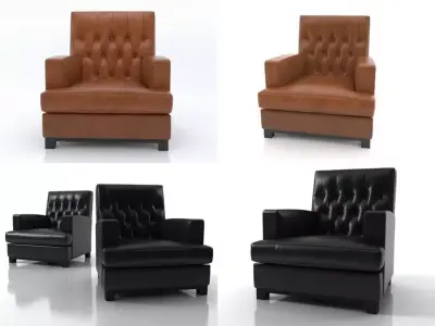 Hammercap High Armchair 3D model