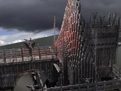 Dark Fire Drake Cathedral bridges  3D model