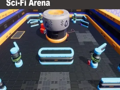 Sci Fi Arena Pack v1 - Unity URP Low-poly 3D model