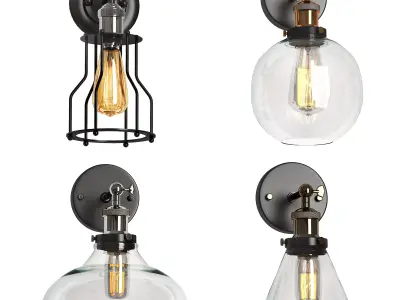 WALL LIGHTING COLLECTION 1 3D model