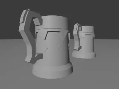 Fantasy Ale Mug Free low-poly 3D model