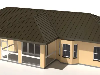 House-007 - Low Poly 3D model