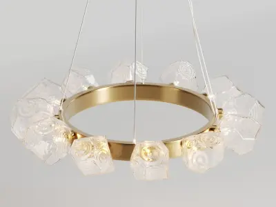 VAULT EMILLE GEOMETRIC GLASS CHANDELIER  3D model