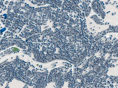 Amman City Jordan 3D model