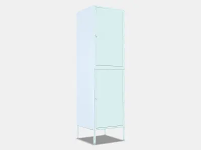 HALLAN Storage combination with doors 2 Low-poly 3D model