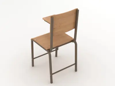 Classroom Chair 3D model