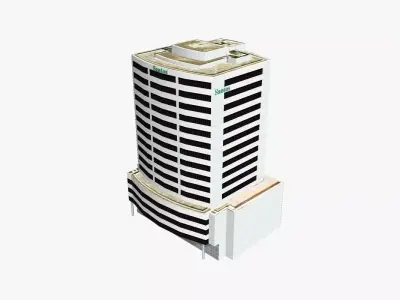 Santos House Low-poly 3D model