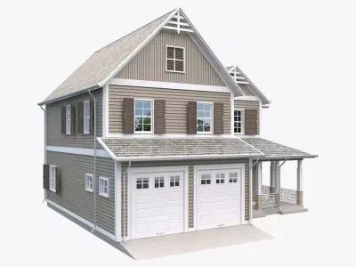 Traditional House 06 Low-poly 3D model