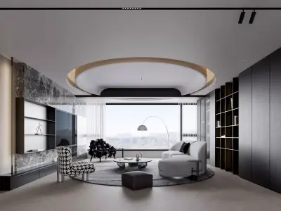 Apartment interior scenes    3D model order