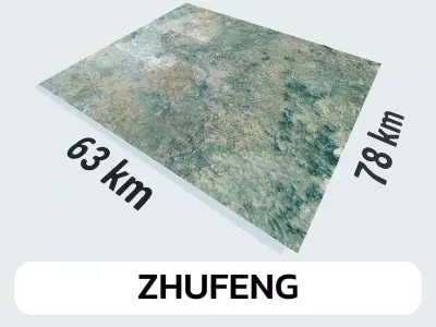 Zhufeng China City Landscape 3D Model 3D model