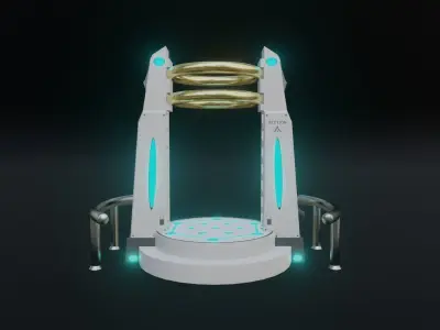 Portal Gate Low-poly 3D model