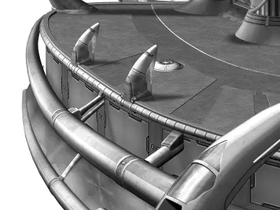 Spaceship - Human Scene 01 3D model