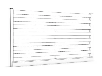 Wooden Fence 3D model