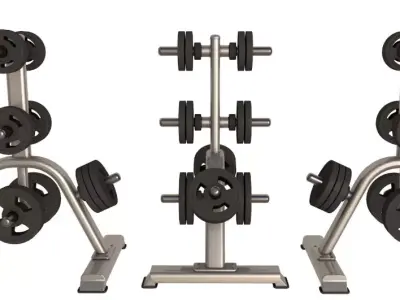 Weight Plates Rack 3D model