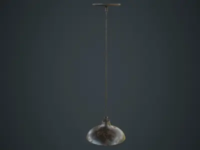 Hanging Lamp 6C Low-poly 3D model