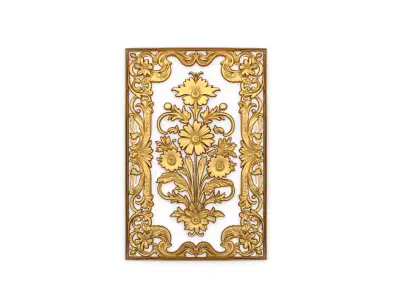 classical door decor 08 3D model