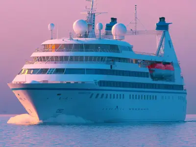 90s Luxury Cruiseship Legend - High Detail 3D model