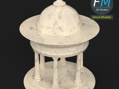 Garden kiosk pavilion 1 3D model
