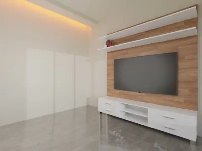 TV Rack Free low-poly 3D model