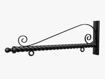 Hanging Metal Sign  3D model