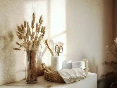 Beige Livingroom 3D model