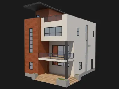 Contemporary House 3 3D model