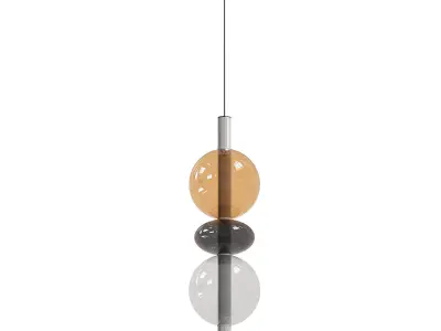 Metal pendant lamp 3D model