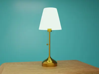 Table Lamp Low-poly 3D model Free 3D model