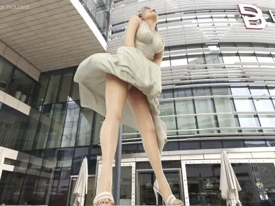  Marilyn Monroe Wind Dress Statue 