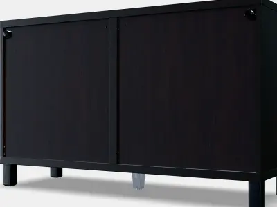 BESTA Storage combination w doors-drawers 3 Low-poly 3D model