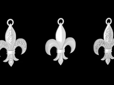 Lily Pendant 3D print model