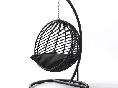 Round Garden Swing 3D model