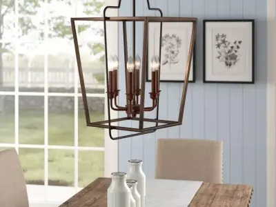 Khaleesi Light Lantern Geometric Chandelier - 2 Colour 3D model