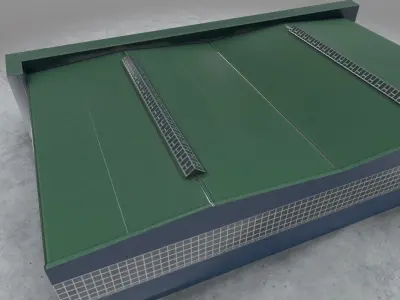 LHBP Hangar 3 Low-poly 3D model