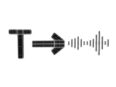 Text To Speech Icon v1 002 Low-poly 3D model