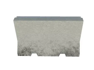 Concrete Divider Low-poly 3D model