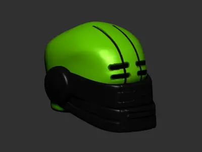 helmet high poly sculpt 3d printable ver 7 3D model 3D model 153