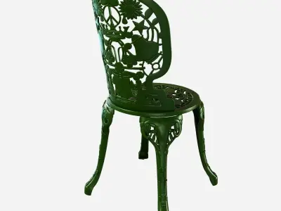 Seletti industry aluminium garden chair 3D model