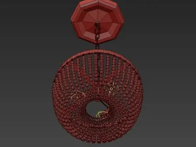 Crustalicia Chandelier 3D model