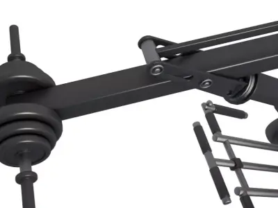 Dolly 4x4 with Mini Crane 3D model