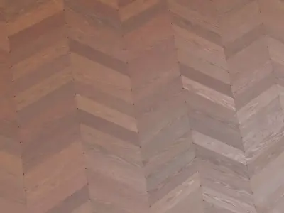 Classic Teak Chevron Parquet Flooring PBR Seamless Texture