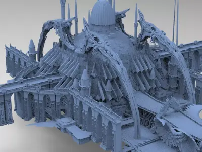 Dark World Grand Temple Dome 2  3D model