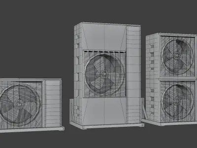 city pack Low-poly 3D model