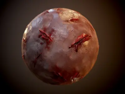 20 Bloody Gore Horror Seamless PBR Textures Texture