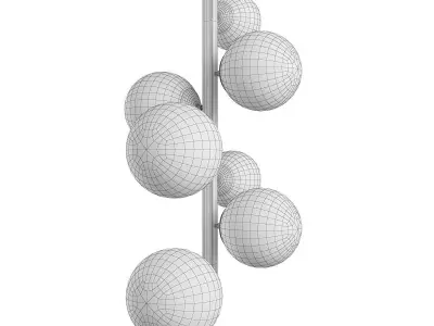 MOONGLOW VERTICAL CHANDELIER Low-poly 3D model