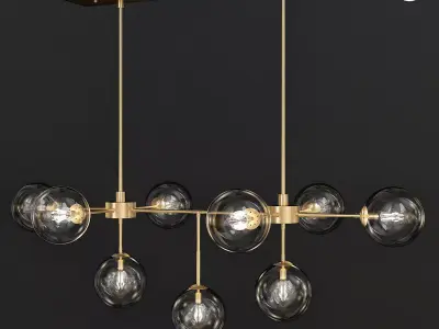 CHANDELIER LUX 3d model Low-poly 3D model