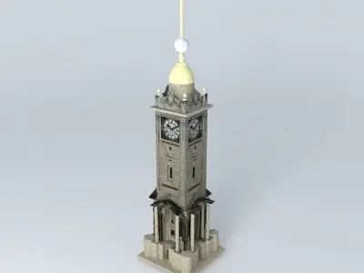 Clock Tower Brighton 3D model